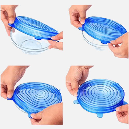 Silicone Stretch Lids 6 Pcs - AccessCuisine