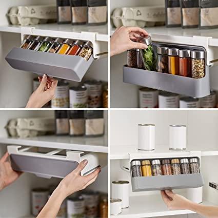 UnderShelf Pullout SpiceRack Examples - AccessCuisine