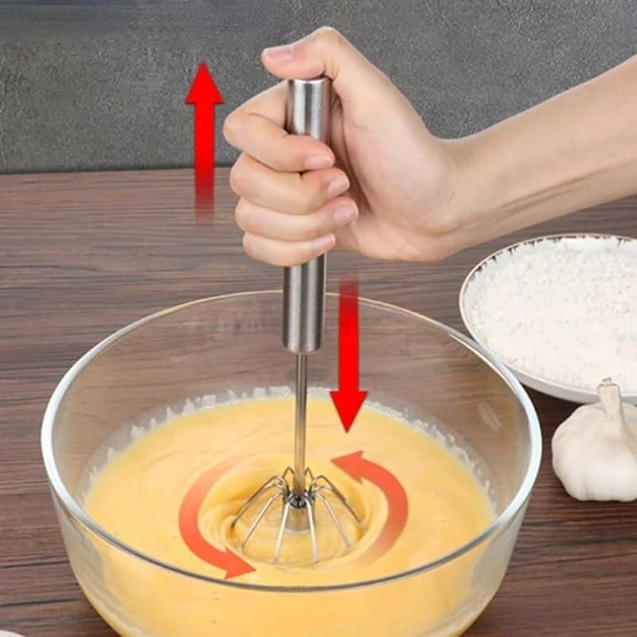 SemiAutomatic Egg Whisk 2 Pack