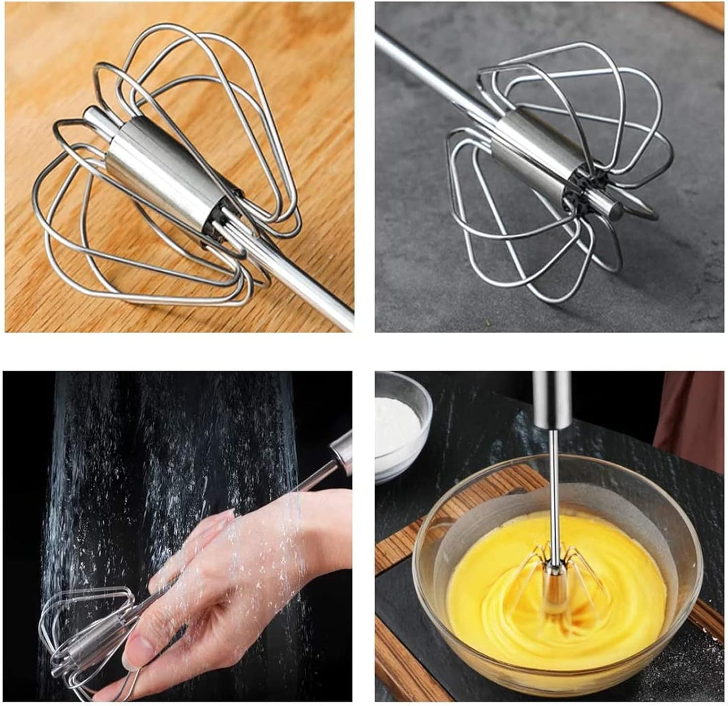 SemiAutomatic Egg Whisk 2 Pack