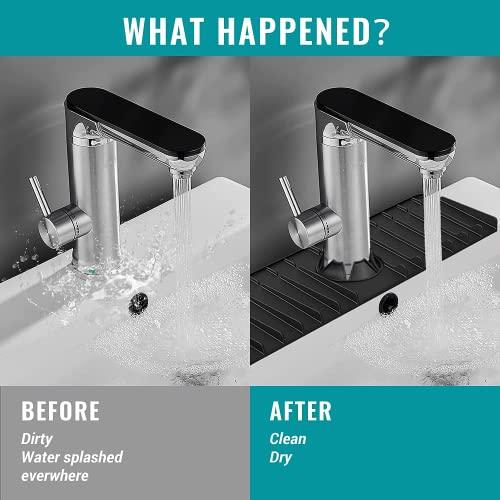 Silica Gel Decontamination Mat Kitchen Sink Water-absorbing Anti-splash Pad  Coffee Machine Mat, 30x40cm